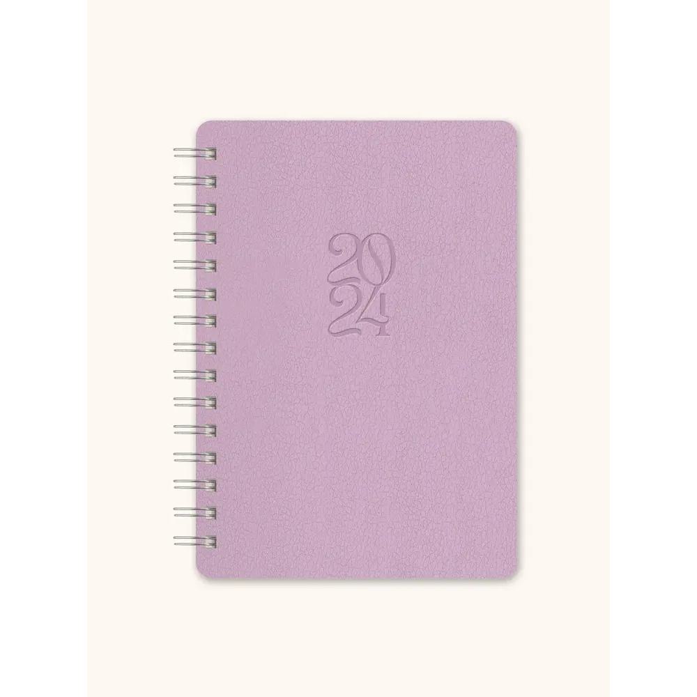2024 Orange Circle 17 Month Agatha Planner Lilac